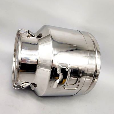 la Mini-capacité 15L a scellé la boîte de lait d'épaisseur de l'acier inoxydable 1.0mm du seau 304