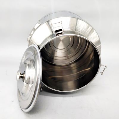 la Mini-capacité 15L a scellé la boîte de lait d'épaisseur de l'acier inoxydable 1.0mm du seau 304