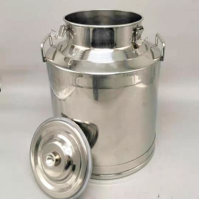 50 litres d'acier inoxydable de thé de boîte d'arachide d'huile de table de boîtes de lait avec le couvercle scellé