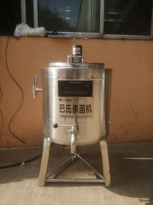 6kw électrique acier inoxydable de catégorie comestible de pasteurisateur de lait de 50 litres
