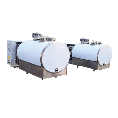Refroidissement stockant le réservoir 304ss de refroidissement du lait 2000 litres d'horizontal