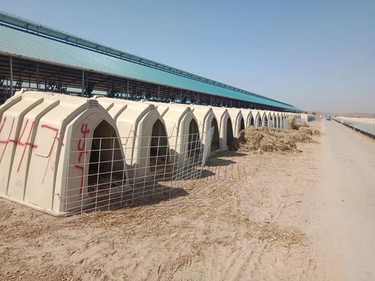 Le veau en plastique d'OIN de bétail abrite la poly huche de veau de dôme